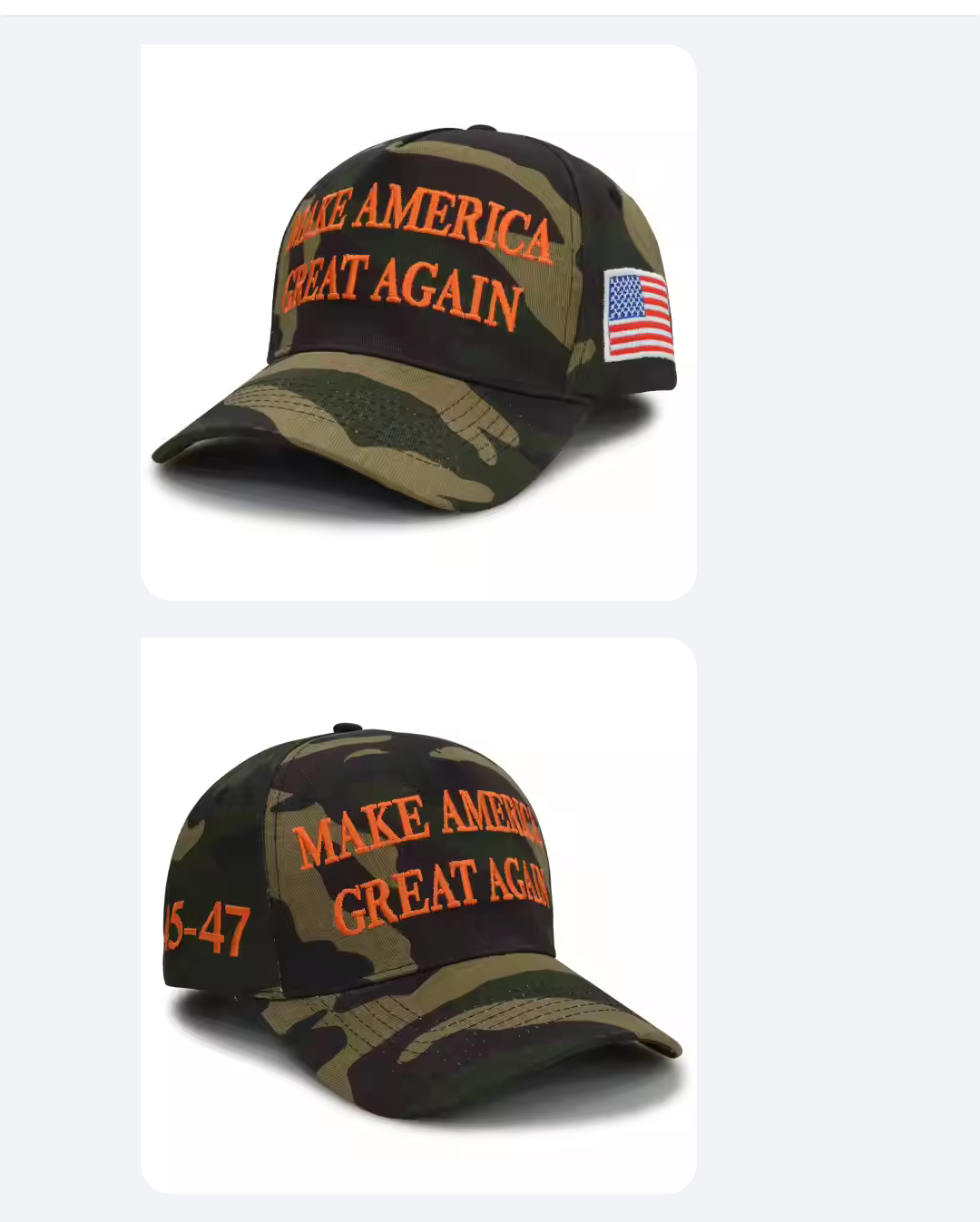 Camo MAGA Hat